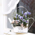 Kettle Flower Pot Desktop Decoration Flower Bucket Balcony Gardening Iron Pot