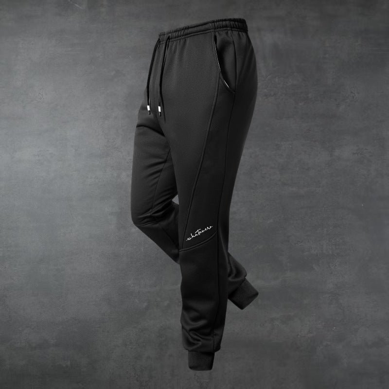 Embroidered Sweatpants Mens Loose-fitting Breathable Straight-leg Casual Pants