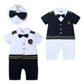 Children's Romper Men's Navy Short-sleeved Romper